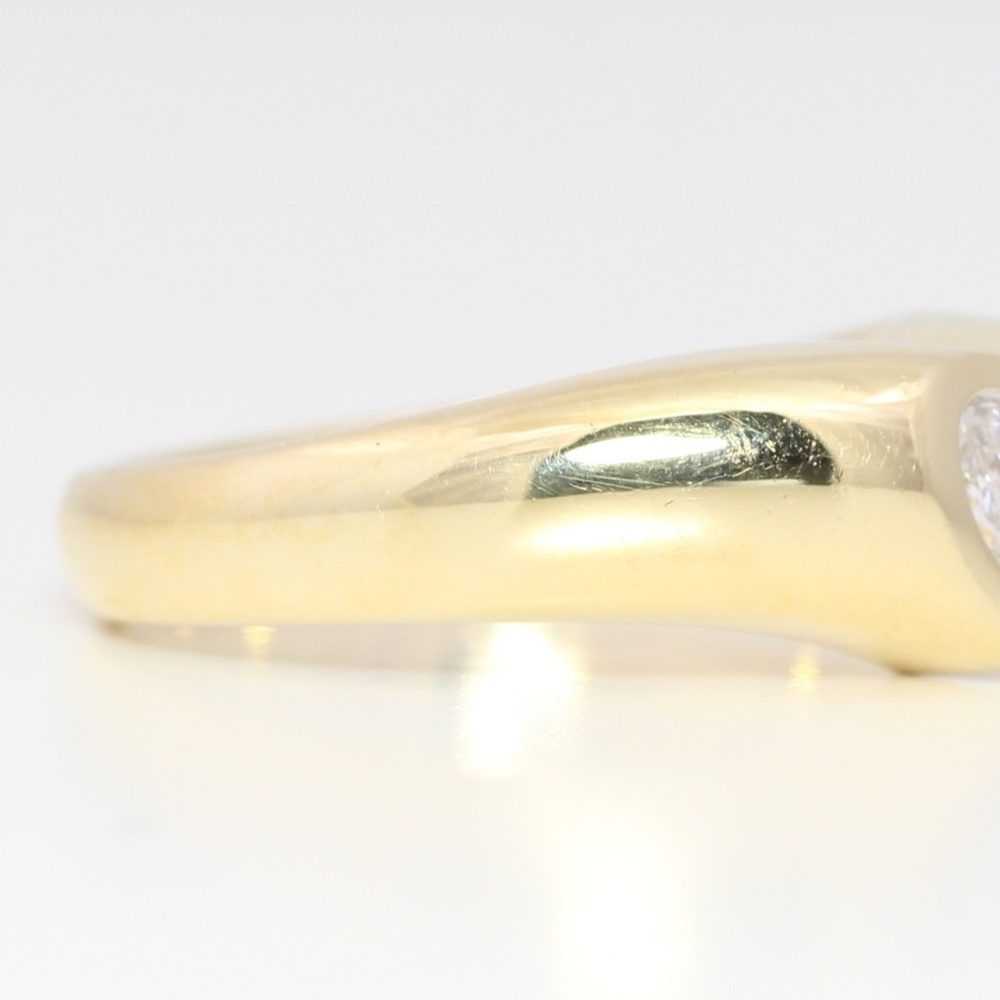 18K Gold Diamond Heart Ring 0.42 Ct /2 C19000294 - Picture 4 of 5